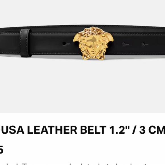 Versace La Medusa Leather Belt Authentic - Picture 10 of 11